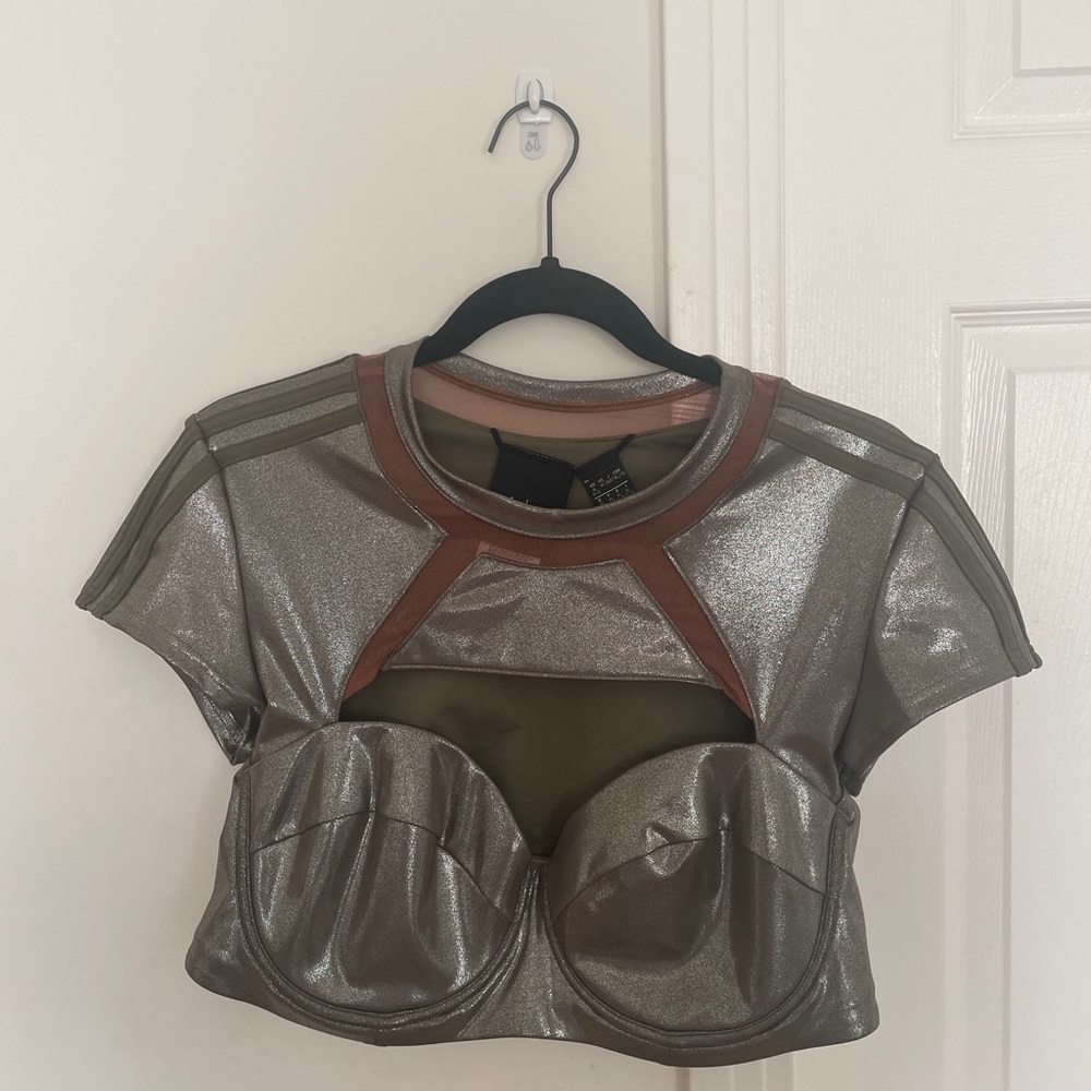 Ivy Park olive crop top